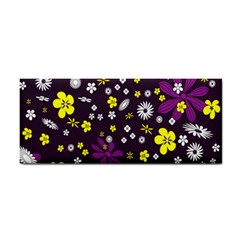 Flowers Floral Background Colorful Vintage Retro Busy Wallpaper Cosmetic Storage Cases by Simbadda