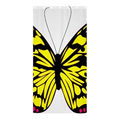 Yellow A Colorful Butterfly Image Shower Curtain 36  X 72  (stall)  by Simbadda