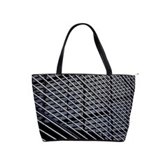 Abstract Architecture Pattern Shoulder Handbags by Simbadda