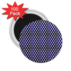 Squares Blue Background 2 25  Magnets (100 Pack)  by Simbadda