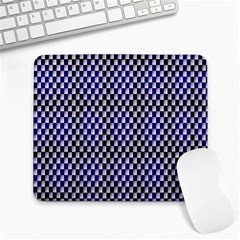 Squares Blue Background Large Mousepads by Simbadda