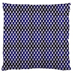 Squares Blue Background Standard Flano Cushion Case (two Sides) by Simbadda