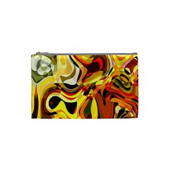 Colourful Abstract Background Design Cosmetic Bag (small)  by Simbadda