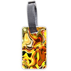 Colourful Abstract Background Design Luggage Tags (one Side)  by Simbadda