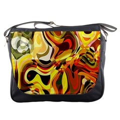 Colourful Abstract Background Design Messenger Bags by Simbadda