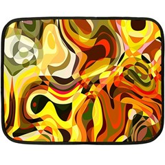 Colourful Abstract Background Design Double Sided Fleece Blanket (mini)  by Simbadda