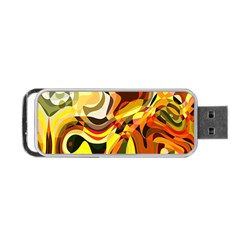 Colourful Abstract Background Design Portable Usb Flash (two Sides) by Simbadda