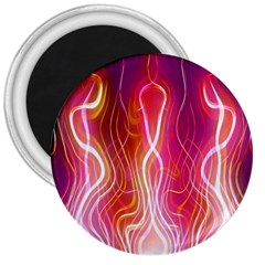 Fire Flames Abstract Background 3  Magnets by Simbadda