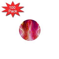 Fire Flames Abstract Background 1  Mini Buttons (100 Pack)  by Simbadda