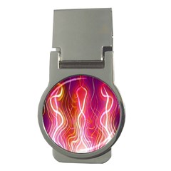 Fire Flames Abstract Background Money Clips (round)  by Simbadda