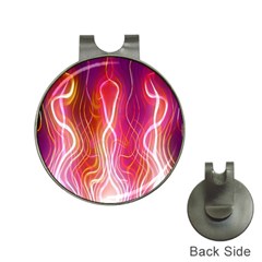 Fire Flames Abstract Background Hat Clips With Golf Markers by Simbadda