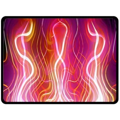 Fire Flames Abstract Background Fleece Blanket (large)  by Simbadda