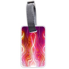 Fire Flames Abstract Background Luggage Tags (one Side)  by Simbadda