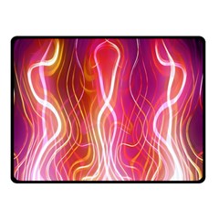 Fire Flames Abstract Background Double Sided Fleece Blanket (small)  by Simbadda