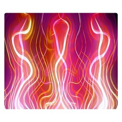 Fire Flames Abstract Background Double Sided Flano Blanket (small)  by Simbadda