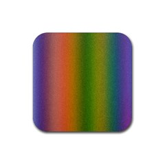 Colorful Stipple Effect Wallpaper Background Rubber Coaster (square)  by Simbadda