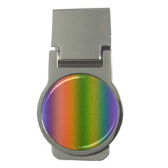 Colorful Stipple Effect Wallpaper Background Money Clips (round)  by Simbadda