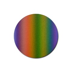 Colorful Stipple Effect Wallpaper Background Rubber Coaster (round)  by Simbadda