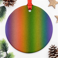 Colorful Stipple Effect Wallpaper Background Round Ornament (two Sides) by Simbadda