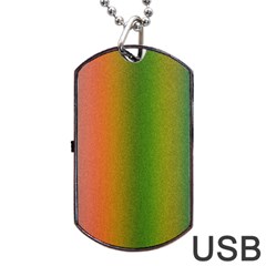 Colorful Stipple Effect Wallpaper Background Dog Tag Usb Flash (one Side) by Simbadda