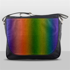 Colorful Stipple Effect Wallpaper Background Messenger Bags by Simbadda