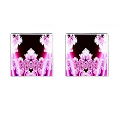 Fractal In Pink Lovely Cufflinks (Square)