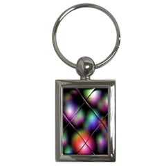 Soft Balls In Color Behind Glass Tile Key Chains (rectangle)  by Simbadda