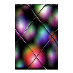 Soft Balls In Color Behind Glass Tile Shower Curtain 48  X 72  (small)  by Simbadda