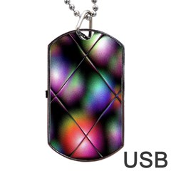 Soft Balls In Color Behind Glass Tile Dog Tag Usb Flash (one Side) by Simbadda