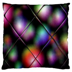 Soft Balls In Color Behind Glass Tile Standard Flano Cushion Case (two Sides) by Simbadda