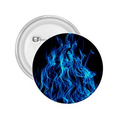 Digitally Created Blue Flames Of Fire 2 25  Buttons by Simbadda