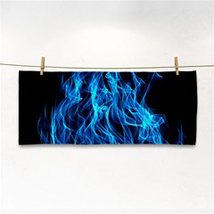 Digitally Created Blue Flames Of Fire Cosmetic Storage Cases by Simbadda