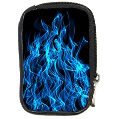 Digitally Created Blue Flames Of Fire Compact Camera Cases by Simbadda