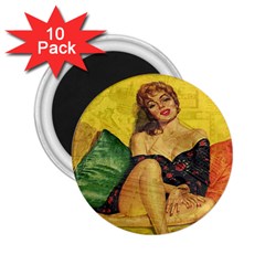 Pin Up Girl  2 25  Magnets (10 Pack)  by Valentinaart