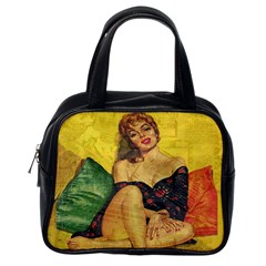 Pin Up Girl  Classic Handbags (one Side) by Valentinaart