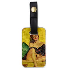 Pin Up Girl  Luggage Tags (one Side)  by Valentinaart