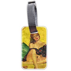 Pin Up Girl  Luggage Tags (two Sides) by Valentinaart