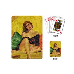 Pin Up Girl  Playing Cards (mini)  by Valentinaart