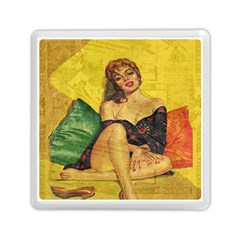 Pin Up Girl  Memory Card Reader (square)  by Valentinaart