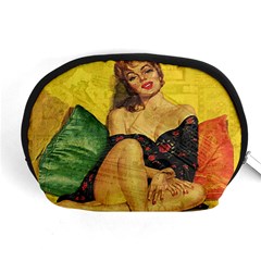 Pin Up Girl  Accessory Pouches (medium)  by Valentinaart