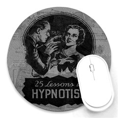 Vintage Hypnotism Round Mousepads by Valentinaart