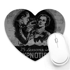 Vintage Hypnotism Heart Mousepads by Valentinaart