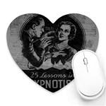 Vintage Hypnotism Heart Mousepads Front