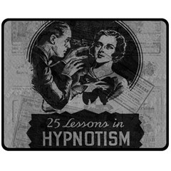 Vintage Hypnotism Double Sided Fleece Blanket (medium)  by Valentinaart