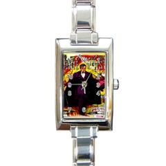 Monte Cristo Rectangle Italian Charm Watch by Valentinaart