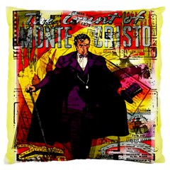 Monte Cristo Large Flano Cushion Case (one Side) by Valentinaart