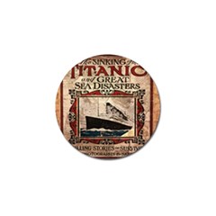 Titanic Golf Ball Marker by Valentinaart