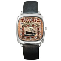 Titanic Square Metal Watch by Valentinaart