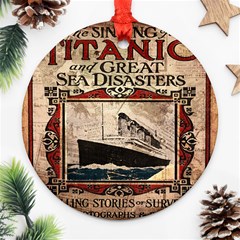 Titanic Round Ornament (two Sides) by Valentinaart