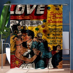 Love Stories Shower Curtain 60  X 72  (medium)  by Valentinaart